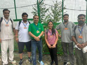 Altruist Technologies team spreading awareness wearing I Hate Polythene T-shirts at Mata Vaishno Devi