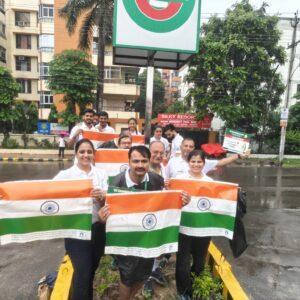 I Hate Polythene Team during Mega Walkathon on National Vascular Day