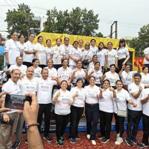 I Hate Polythene Team participating in Mega Walkathon on National vascular day